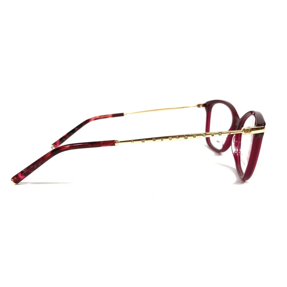 Carolina Herrera Eyeglasses Frames HER0195 6K3 Burgundy Gold Cat Eye 54-14-145